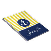 Personalisierter Name des gelben Musters Notizblock (Rechte Seite)