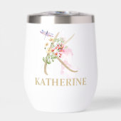 Personalisierter Name des Gold Script Letter K Mon (Vorderseite)