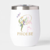 Personalisierter Name des Gold-Script-Letter-P-Mon (Vorderseite)