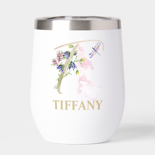 Personalisierter Name des Gold Script Letter T Mon (Rückseite)