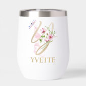 Personalisierter Name des Gold Script Letter Y Mon (Rückseite)