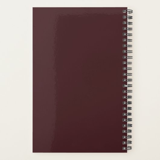 Personalisierter Name des Goldenen Retriever Planer (Rückseite)