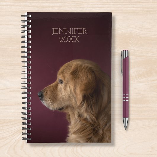 Personalisierter Name des Goldenen Retriever Planer