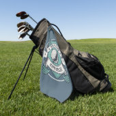 Personalisierter Name des Golfclubs Golfhandtuch (Gras)