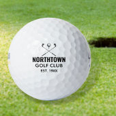 Personalisierter Name des Golfklubs Datum Golfball
