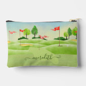 Personalisierter Name des Golfplatzes Zubehörtasche (Rückseite)