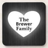 Personalisierter Name des Hartkunststoff-Untersetz Getränkeuntersetzer (Vorderseite)