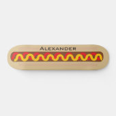 Personalisierter Name des heißen Hundes Skateboard (Horizontal)