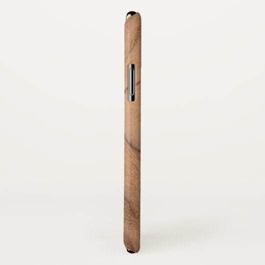 Personalisierter Name des hellbraunen Holzkörners Case-Mate iPhone Hülle (Hinten/Rechts)