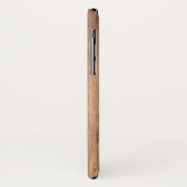 Personalisierter Name des hellbraunen Holzkörners Case-Mate iPhone Hülle (Hinten/Links)