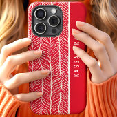 Personalisierter Name des Herringbones Case-Mate iPhone Hülle