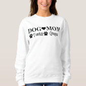 Personalisierter Name des Hundes Hundemutter mama Sweatshirt (Vorderseite)