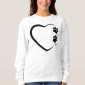 Personalisierter Name des Hundes Mama Mama-Geschen Sweatshirt (Vorderseite)