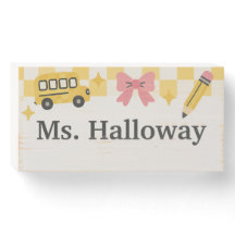 Personalisierter Name des Lehrers