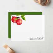 Personalisierter Name des Lehrers Mitteilungskarte (Vorderseite/Rückseite Beispiel)