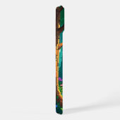 Personalisierter Name des Magischen Forest Pixel iPhone Hülle (Rechte Seite)