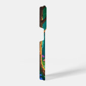Personalisierter Name des Magischen Forest Pixel iPhone Hülle (Rechte Seite)