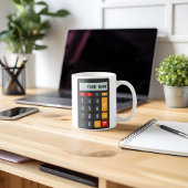 Personalisierter Name des Math Calculator Kaffeetasse