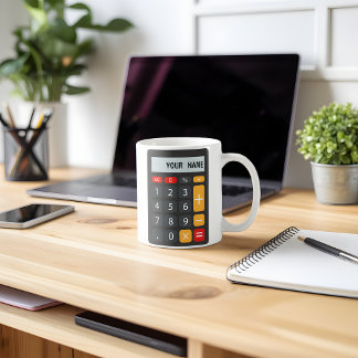 Personalisierter Name des Math Calculator Kaffeetasse