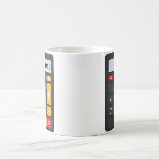 Personalisierter Name des Math Calculator Kaffeetasse (Mittel)