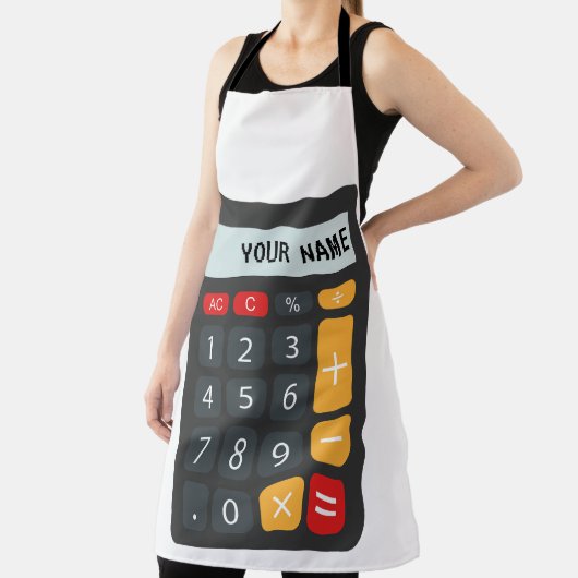 Personalisierter Name des Math Calculator Schürze (InSitu)