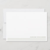 Personalisierter Name des Minimalistischen Magazin Mitteilungskarte (Vorderseite)