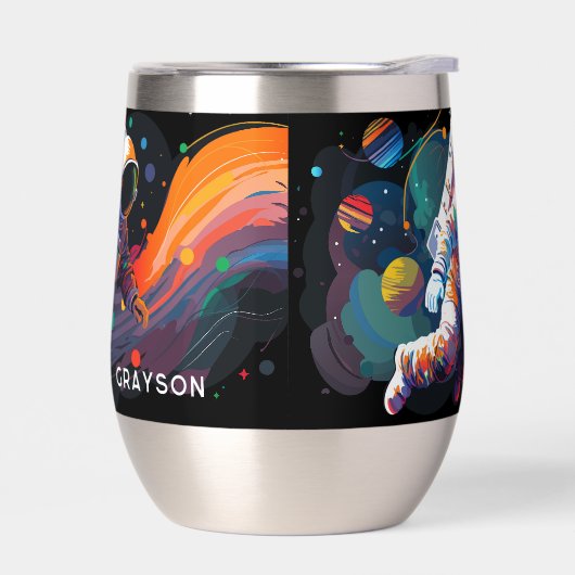 Personalisierter Name des modernen Astronauten (Links)