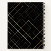 Personalisierter Name des modernen Chic Geometric- Notizblock (Rückseite)