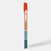 Personalisierter Name des modernen Colorblock Eart Case-Mate iPhone Hülle (Rückseite / Links)