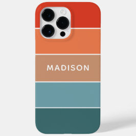 Personalisierter Name des modernen Colorblock Eart Case-Mate iPhone 14 Pro Max Hülle