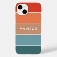 Personalisierter Name des modernen Colorblock Eart
