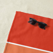 Personalisierter Name des modernen Colorblock Eart Strandtuch (Beispiel)