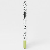 Personalisierter Name des modernen grünen Avocado iPhone Hülle (Rechte Seite)