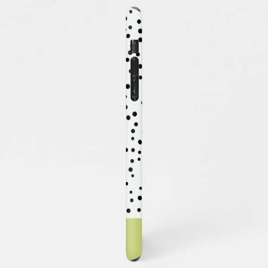 Personalisierter Name des modernen grünen Avocado iPhone Hülle (Linke Seite)