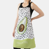 Personalisierter Name des modernen grünen Avocado Schürze (InSitu)
