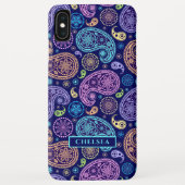 Personalisierter Name des modernen Paisley-Musters Case-Mate iPhone Hülle (Rückseite)