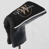 Personalisierter Name des Monogram-Skriptnamens Golf Headcover (3/4 Vorderseite)