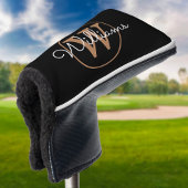 Personalisierter Name des Monogram-Skriptnamens Golf Headcover