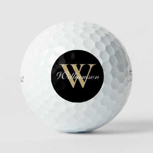 Personalisierter Name des Monogrammes Golfball (Vorderseite)