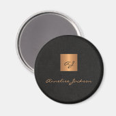 Personalisierter Name des Monogrammes Magnet (Vorderseite/Rückseite)