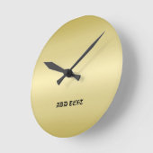 Personalisierter Name des Monogrammgrades mit eleg Runde Wanduhr (Winkel)