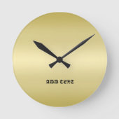 Personalisierter Name des Monogrammgrades mit eleg Runde Wanduhr (Vorderseite)
