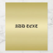 Personalisierter Name des Monogrammgrades mit eleg Weinetikett (Einzelnes Label)