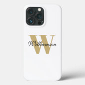 Personalisierter Name des Monogramms Case-Mate iPhone Hülle (Rückseite)