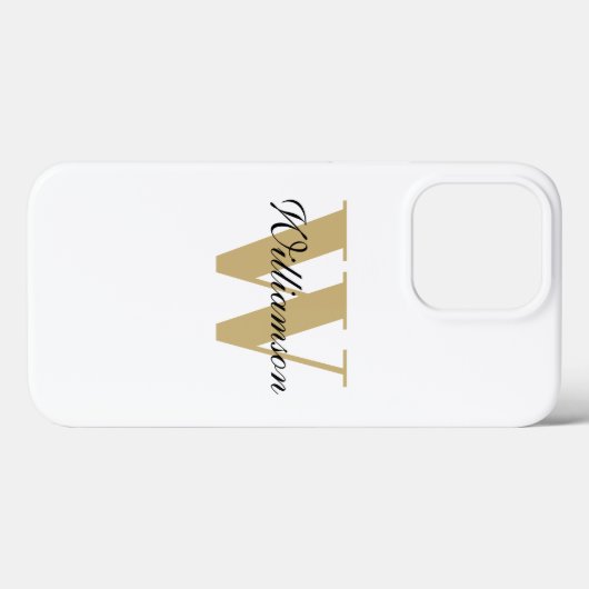 Personalisierter Name des Monogramms Case-Mate iPhone Hülle (Rückseite (Horizontal))