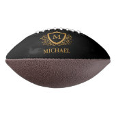 Personalisierter Name des Monogramms Football (Gedreht 90)