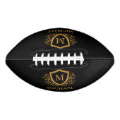 Personalisierter Name des Monogramms Football (Vorderseite)