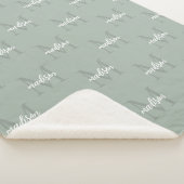 Personalisierter Name des Monogramms für die Wiede Sherpadecke (3/4)