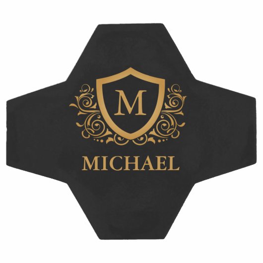 Personalisierter Name des Monogramms Fußball (Flach)