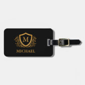 Personalisierter Name des Monogramms Gepäckanhänger (Vorderseite horizontal)